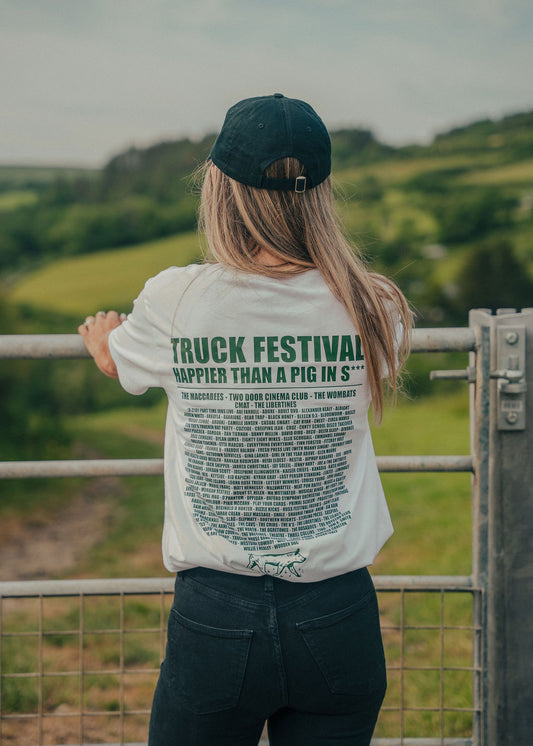 Truck Happier Than A Pig In **** Badge T-Shirt