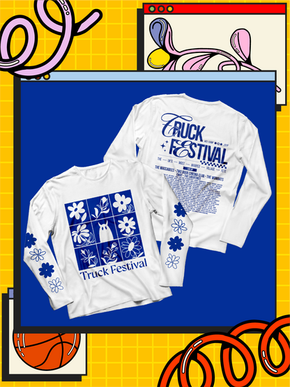 Truck Floral Long Sleeve T-Shirt