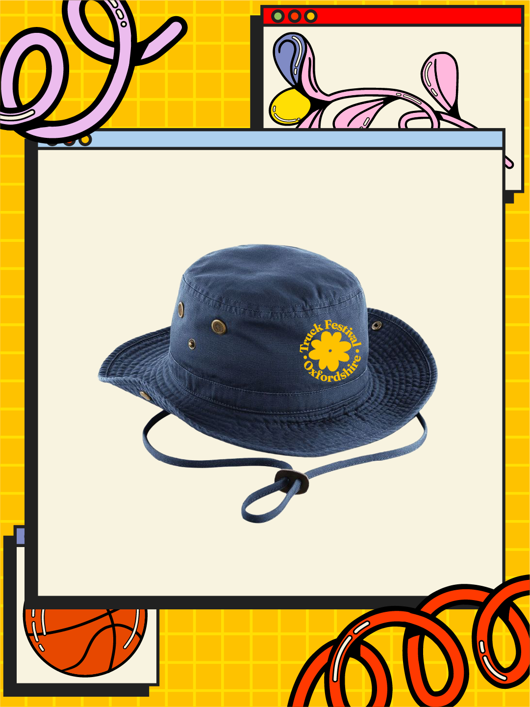 Truck Floral Safari Hat