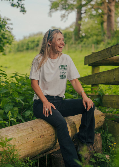Truck Happier Than A Pig In **** Badge T-Shirt